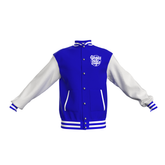 Luxury Embroidered Vegas Style Royal Blue Varsity Jacket | Premium Athletic Wear