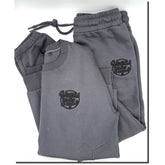 Vegas Style Premium Jogger Set – Embroidered Logo (Graphite)