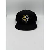 Vegas Style "Roll Em" Embroidered Snapback Hat – Black