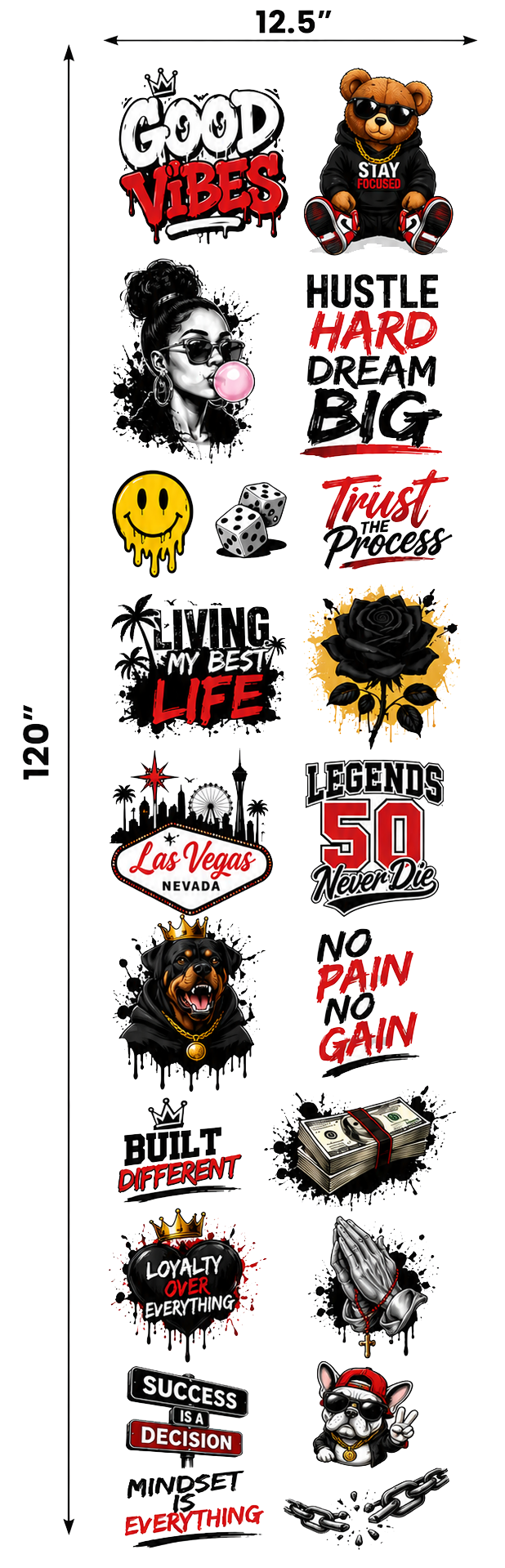 Custom DTF Gang Sheets