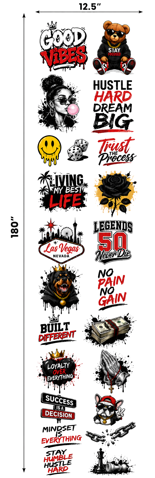 Custom DTF Gang Sheets