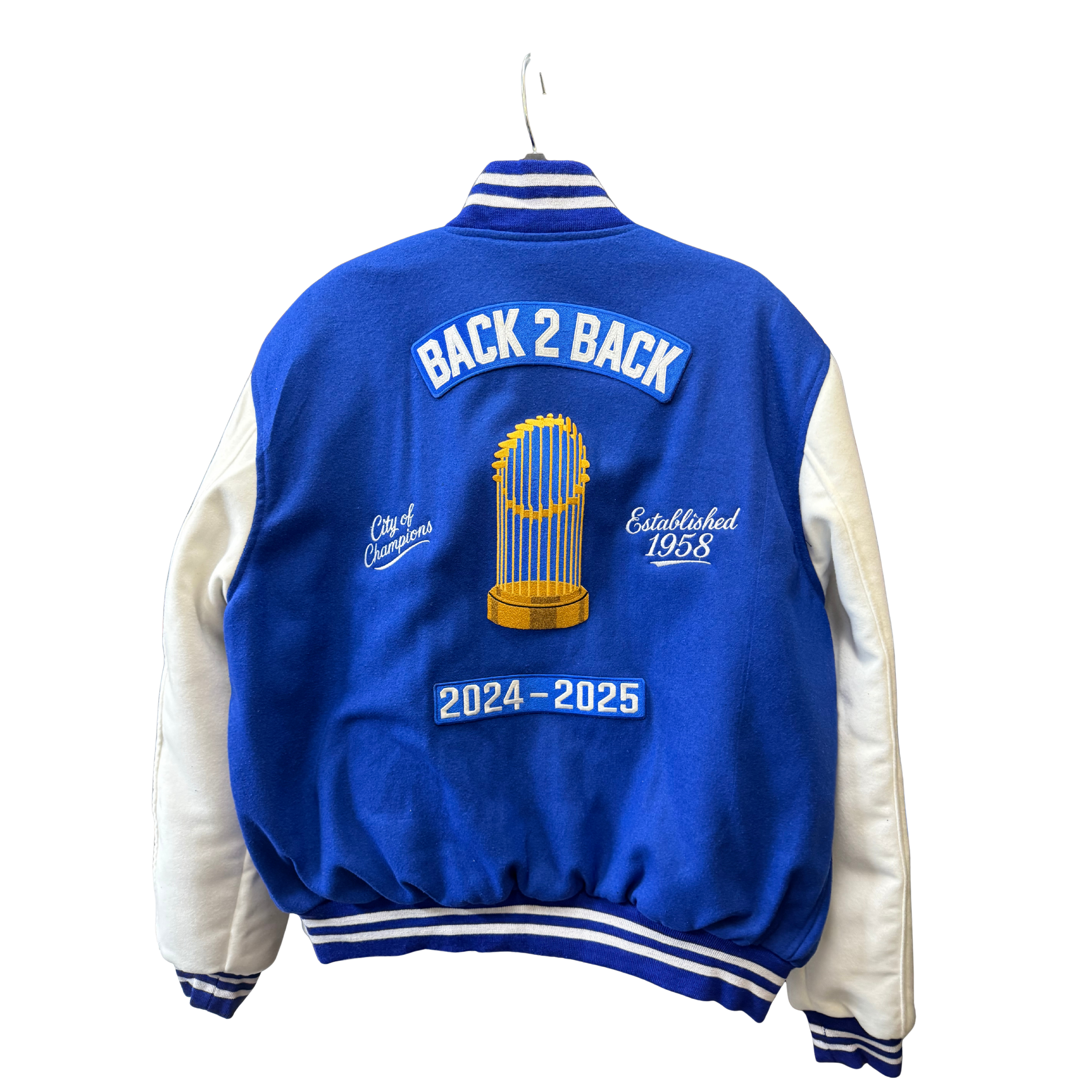 LA Dodgers “Back-to-Back Champions” Varsity Jacket – 2024-2025 Edition  2.