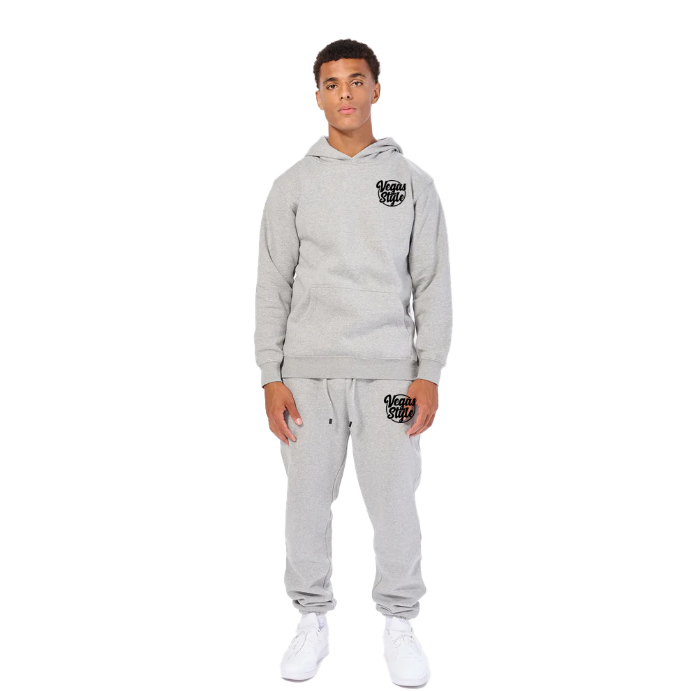 "Premium Fleece Embroidered  Pullover Jogger. Vegas Style