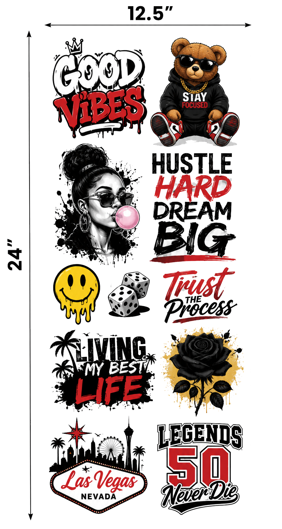 Custom DTF Gang Sheets