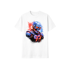 New England Patriots Skull Football T-Shirt – Game Day Streetwear Graphic Tee