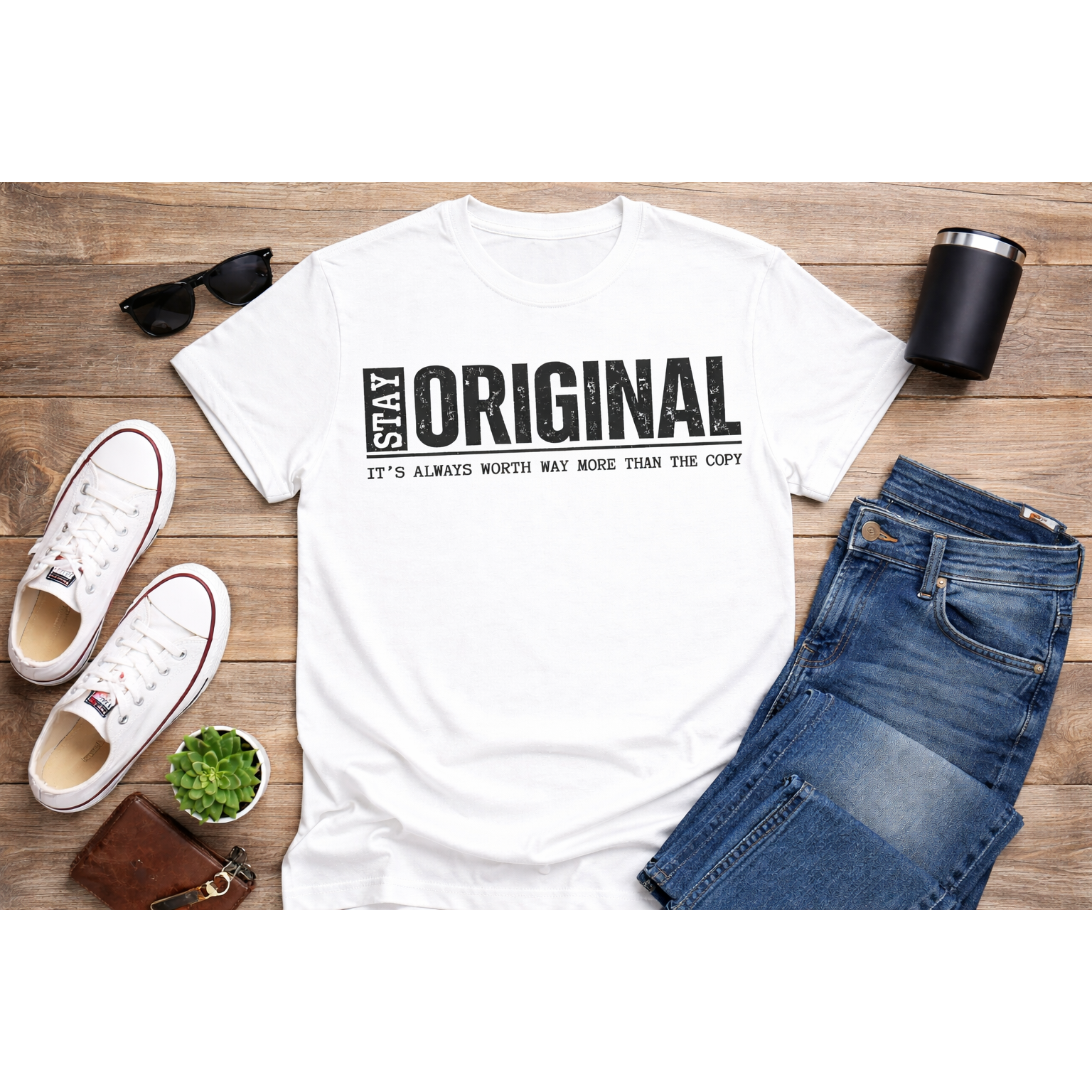 Stay Original – Bold Statement Graphic T-Shirt