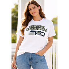 Seattle Seahawks Camo Logo T-Shirt – Bold Fan Edition Black Tee