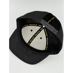 Vegas Style "Roll Em" Embroidered Snapback Hat – Black